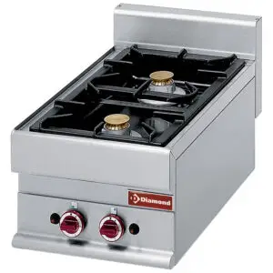 Diamond G65/2F4T Gas cooker 2 burners -Top-