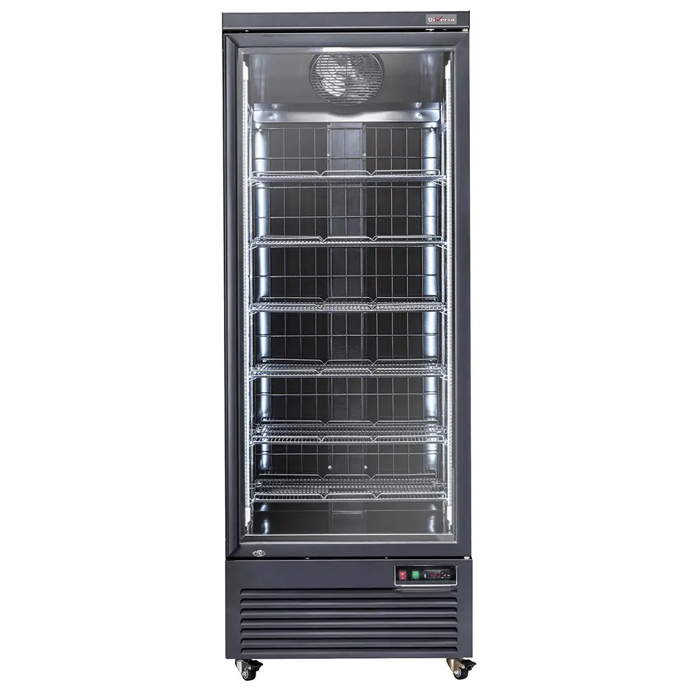 Diverso WR-NV56-1B Vertical freezer showcase, 560 liters - BLACK