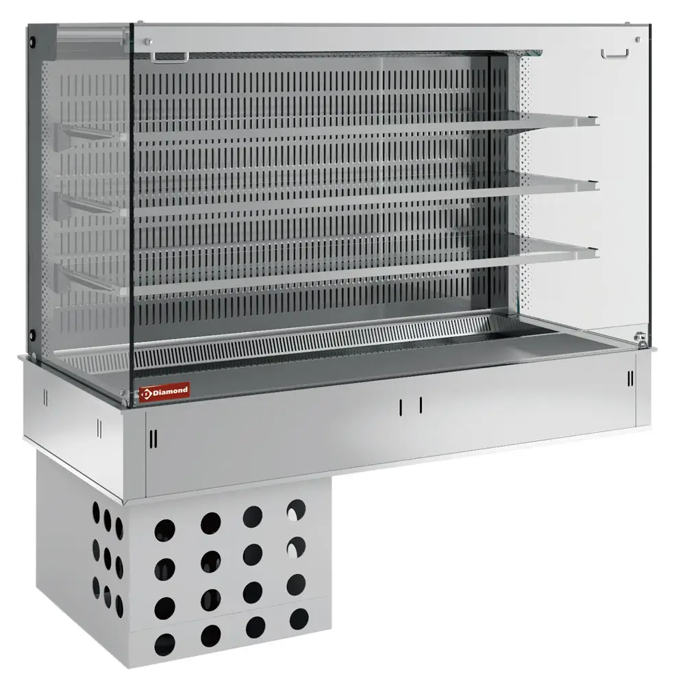 Diamond DPA/CTVA318-S Patisserie Display Counter on Wall with Sink without Hermetic Unit, 1780mm