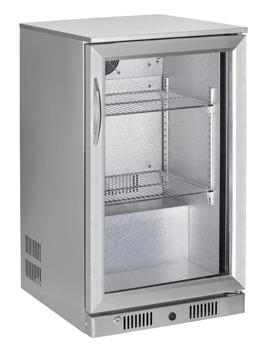 Sterling Pro GRADED Green SP1HC-STS Single Door Stainless Steel Bottle Cooler, 106 x 330ml Bottles - Image 2