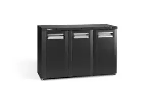 Gamko Maxiglass MG3/315 Maxiglass Hinged Solid Triple Door Undercounter Bottle Cooler, 315 Litres