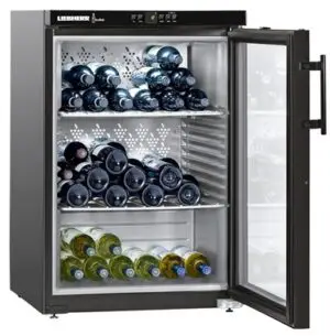 Liebherr WKB 1812 Black Undercounter Wine Cooler, 135 Litres
