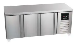 Sterling Pro Green SNI-7-180-30-NS 3 Door Counter Freezer Plain Top, 452 Litres