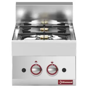 Diamond G65/2F4T-N 2 Burner Countertop Gas Range Cooker