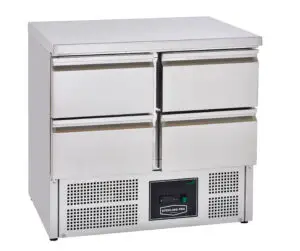 Sterling Pro Cobus SPU201-4D Undermounted Fridge Counter 4 Drawers, 220 Litres