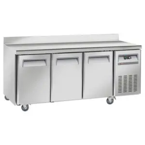 Diverso WR-GTN3-3ND Cooling table, ventilated, 3 doors GN 1/1, with backsplash