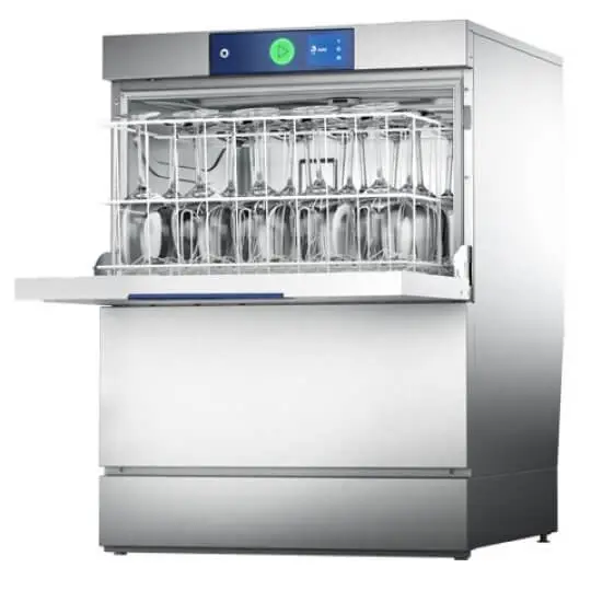 Hobart GXCROIW-11B 500mm Basket Frontloading Commercial Glasswasher with Chemical Pump, Drain Pump & RO, 25 Pint Capacity
