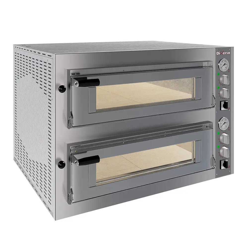 Diverso WR-FD24-MD Electric oven 2x 4 pizzas diam.350mm, 2 rooms