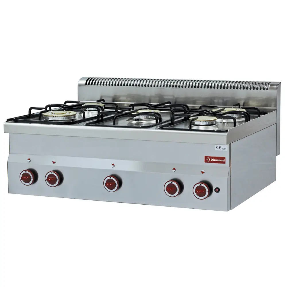 Diamond G60/5F9T Gas cooker 5 burners -Top- - Image 2