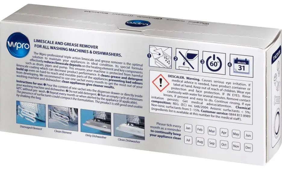 Wpro C00424828 Washer & Dishwasher Limescale Remover - Image 3