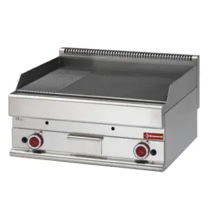 Diamond G65/PMCD7T Gas cooking plate 2/3 flatt - 1/3 ribbed -Top- hard chrome "50 µm"