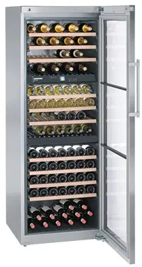 Liebherr WTES 5872 Stainless Steel Upright Multi-Zone Wine Cooler, 503 Litres