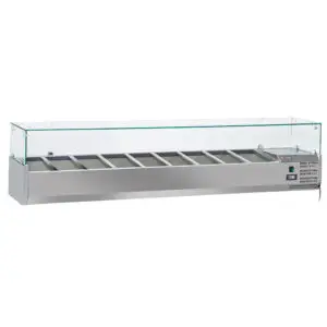 Diverso WR-SY20-V6 Refrigerated structure 9x GN1/3 - 150 mm, with sneezeguard