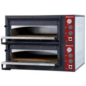 Diamond EFP/44R-M Stainless Steel Electric Oven, 2 x 4 Pizzas