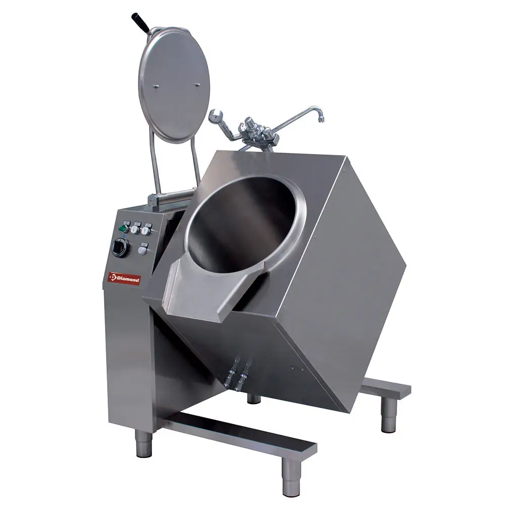 Diamond EMB/50I Electric Indirect Heating Tilting Boiling Pan, 50 Litres