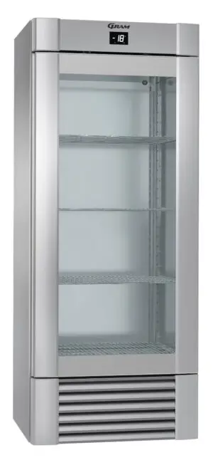 Hoshizaki Gram ECO MIDI FG 82 CCG 4S K Glass Single Door Display Upright Freezer, 603 Litres