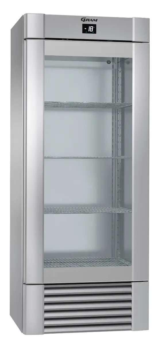 Hoshizaki Gram ECO MIDI FG 82 CCG 4S K Glass Single Door Display Upright Freezer, 603 Litres