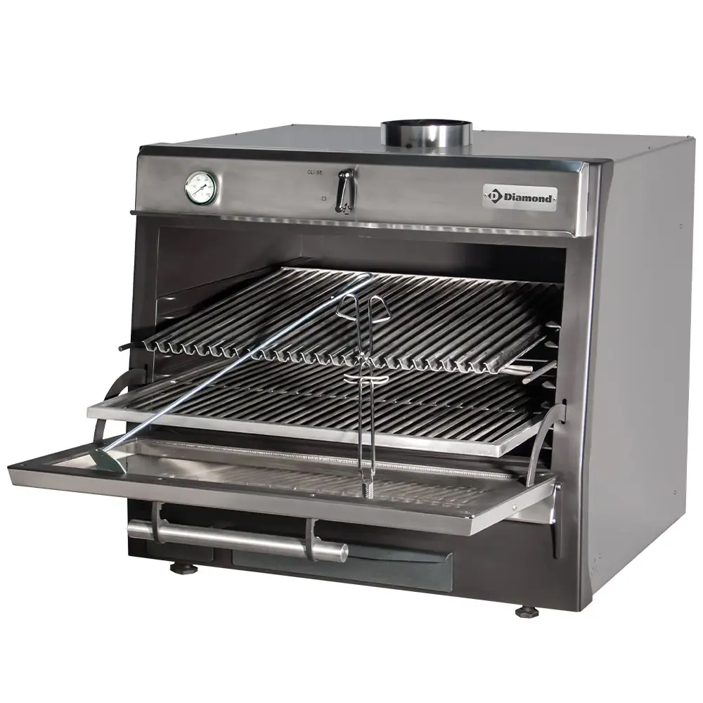 Diamond CBQ-075/SS Stainless Steel BBQ Charcoal Oven