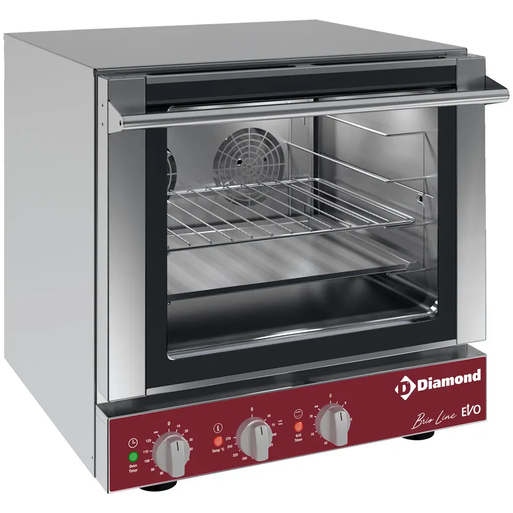 Diamond BRIO43S/X-B Electric Convection Oven and Salamander Grill, 3.6kW