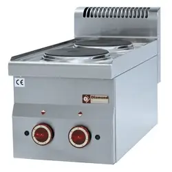 Diamond E60/2P3T Electric cooker 2 hobs -Top- - Image 2