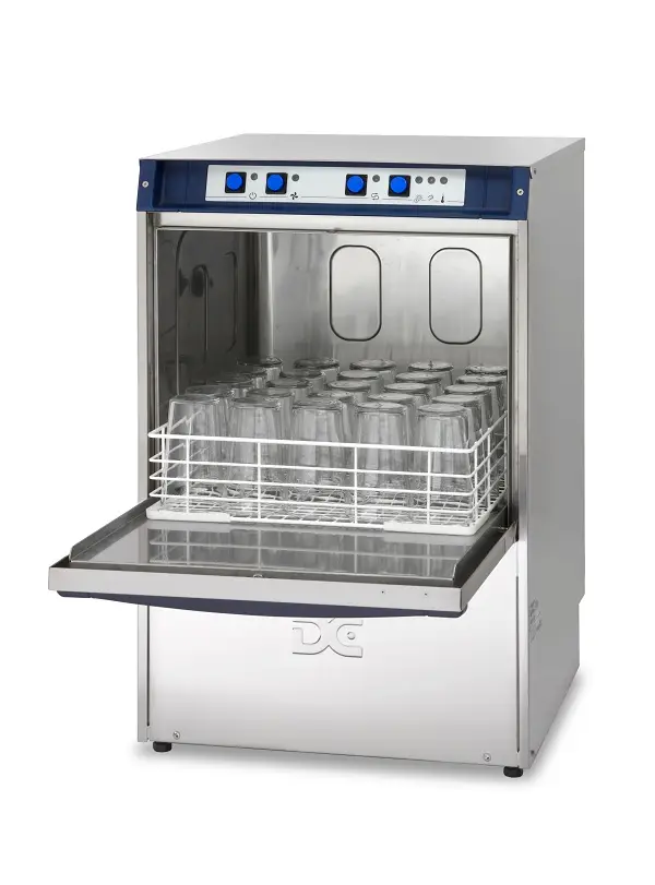 DC PG45 Premium Range 450mm Basket Frontloading Commercial Glasswasher, 25 Pint Capacity