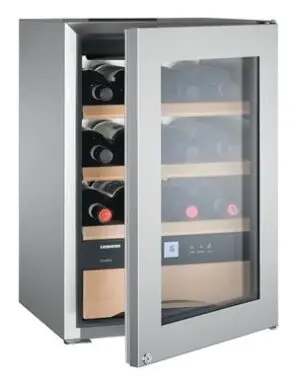 Liebherr WKES 653 Stainless Steel Undercounter Wine Cooler, 48 Litres