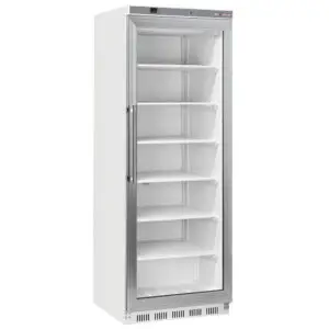 Diverso WR-NG41-LV Freezer cabinet, glass door, static, 400 liters - White