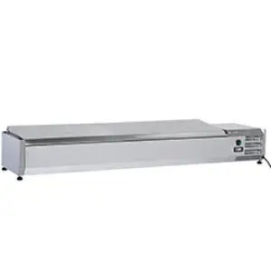 Diverso WR-SY18-C5 Topping shelf 8 x GN 1/3 -150 mm, with stainless steel lid