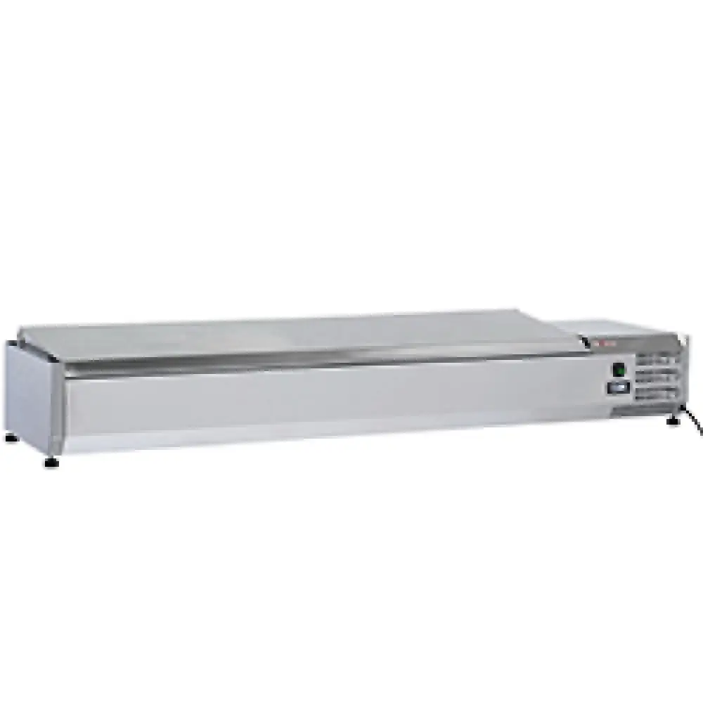 Diverso WR-SY18-C5 Topping shelf 8 x GN 1/3 -150 mm, with stainless steel lid