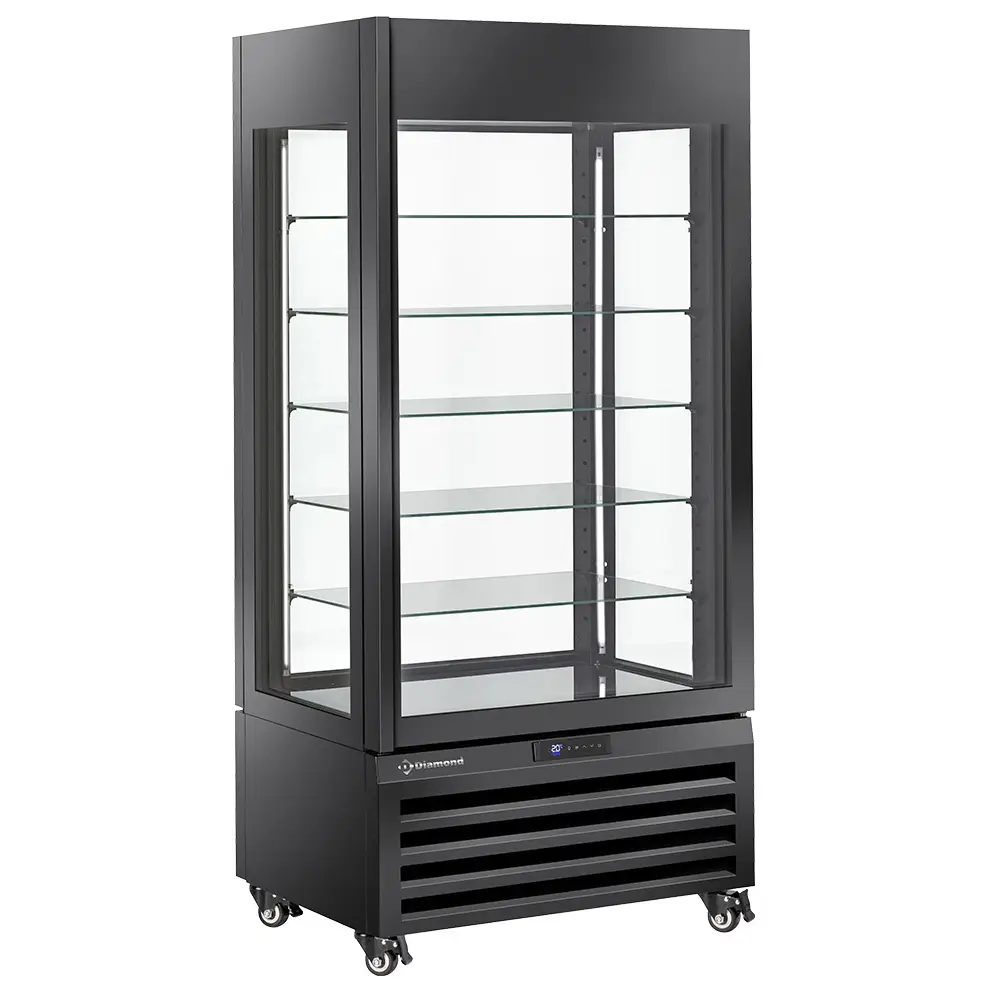 Diamond MAX-609-BB 5 Levels Glass Ice Cream & Pastry Showcase, 600 Litres