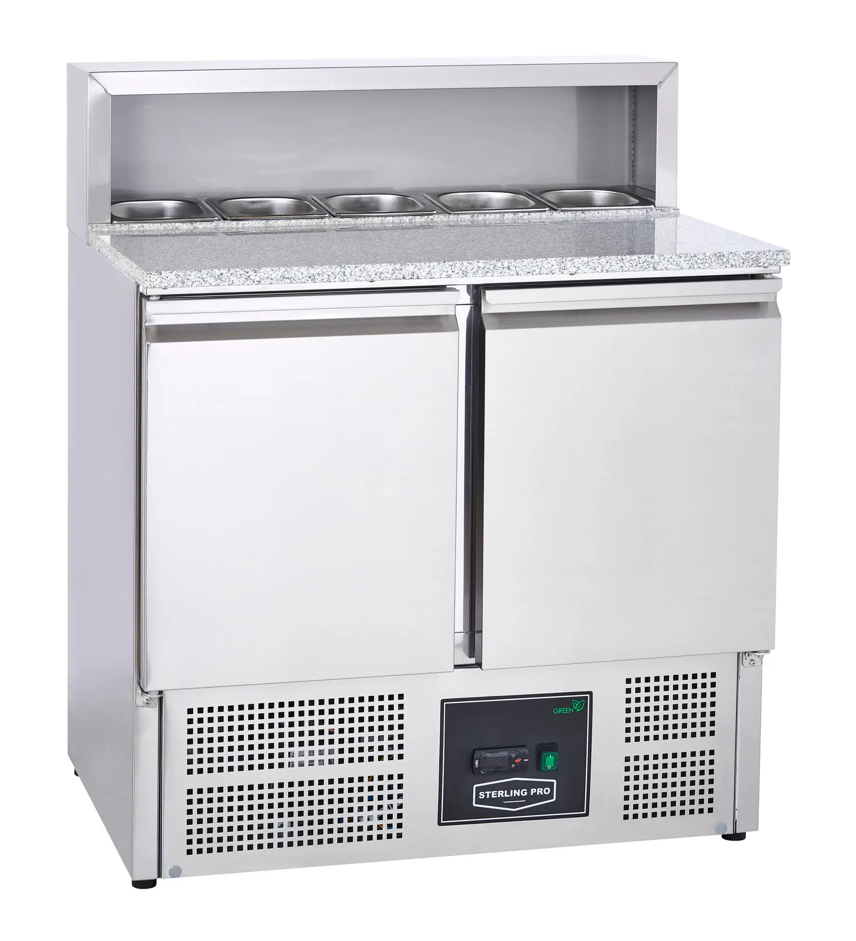 Sterling Pro GRADED Cobus SPU902PZ 2 Door Pizza Counter Granite Top 5 x GN1/6, 240 Litres
