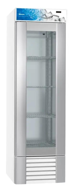 Hoshizaki Gram ECO MIDI KG 60 LLG 4W Glass Single Door White Upright Display Refrigerator, 407 Litres