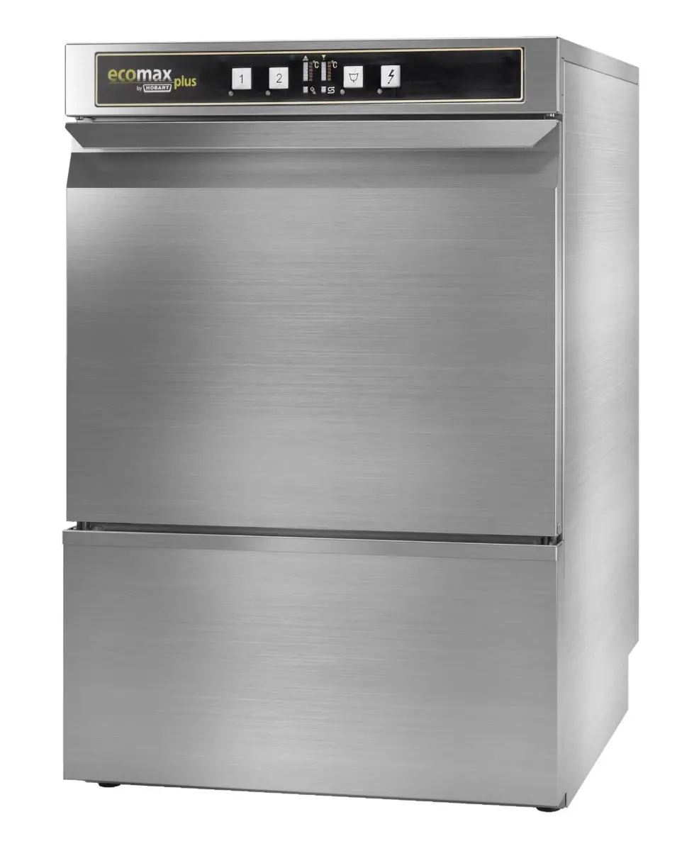 Hobart Ecomax Plus G415W-10C 400mm Basket Frontloading Commercial Glasswasher with Drain Pump, 16 Pint Capacity