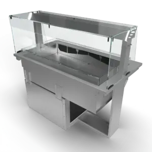 Moffat D3RWSL Drop-In Refrigerated Well Model with Square Glass Open Front Gantry