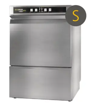 Hobart Ecomax Plus G415SW-10C 400mm Capacity Frontloading Commercial Glasswasher with Integral Water Softener & Drain Pump, 16 Pint Capacity