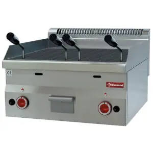 Diamond G60/GPL6T Lava stone gas grill with cast iron cooking grid -Top-