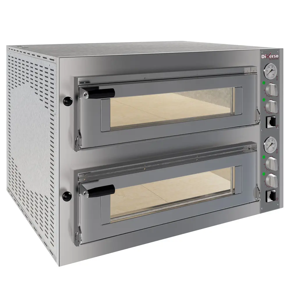 Diverso WR-FD24-MD Electric oven 2x 4 pizzas diam.350mm, 2 rooms - Image 2