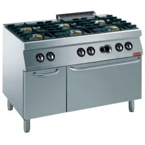 Diamond G17/6BFA12-N 6 Stove Freestanding Gas Range Cooker on Gas Oven & Neutral Cupboard