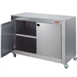 Diamond RAP-CM Cupboard In Stainless Steel, With Wheels