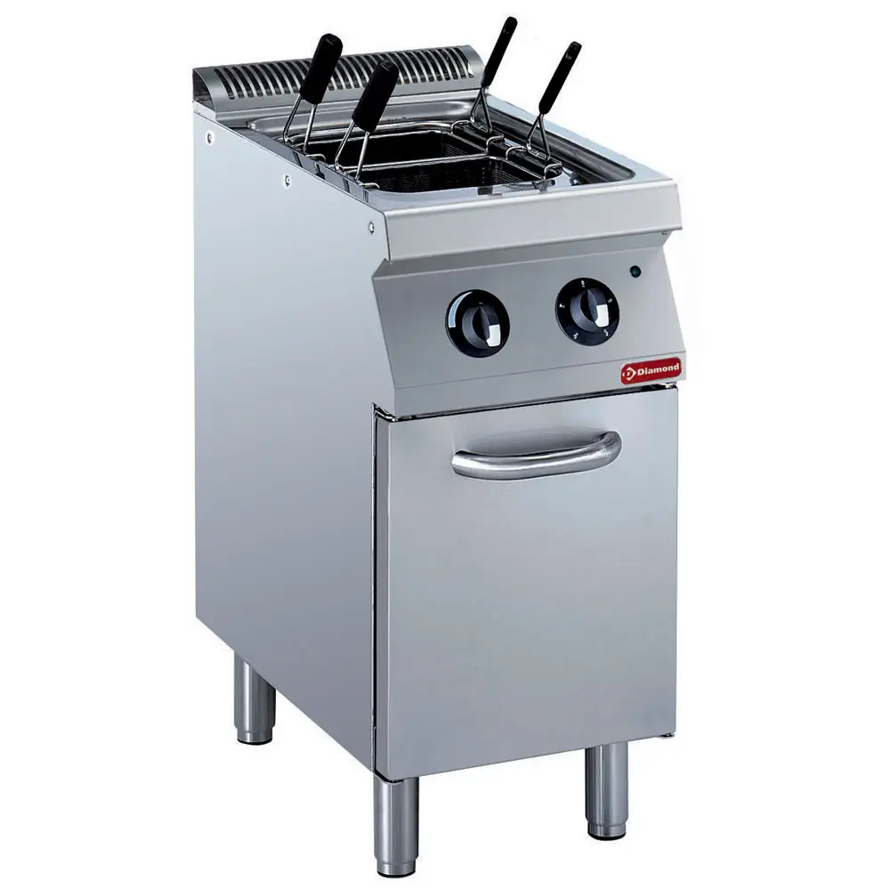 Diamond E17/CPA4-N 4 Basket Freestanding Electric Pasta Cooker on Neutral Closed Cupboard, 6kW