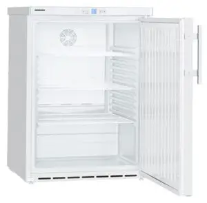 Liebherr FKUv 1610 Single Door Undercounter White Fridge, 134 Litres