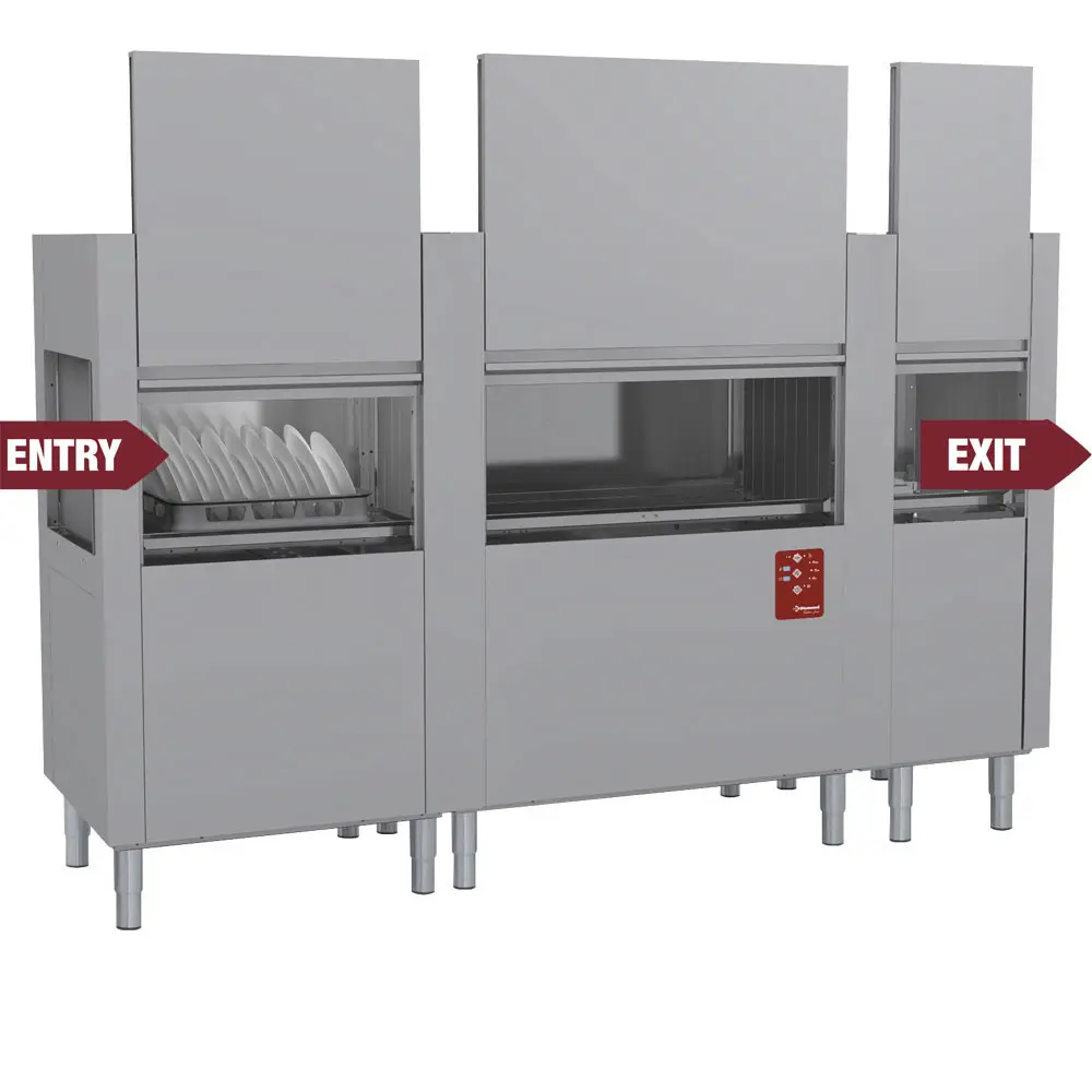 Diamond DATIC37E/7 Rack Conveyor Dishwasher, 270 Baskets per Hour
