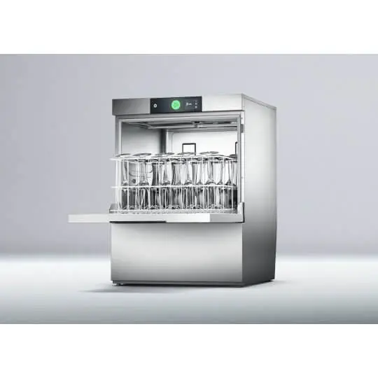 Hobart GPSW-10B 500mm Basket Frontloading Commercial Glasswasher with Chemical Pump, Integral Water Softener & Drain Pump - 25 Pint Capacity