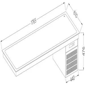 Diamond DI/RPX18-P Refrigerated Top Element 5X Gn 1/1