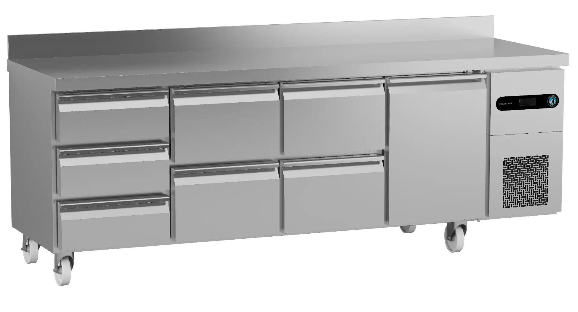 Hoshizaki Gram SCR-225DG-LLRR-RRC-C1 U Stainless Steel 4 Door Preparation Counter, 625 Litres - Image 2