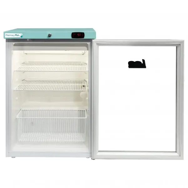 LEC Medical PPGR158BT-UK Glass Single Door Pharmacy Plus Bluetooth Enabled Countertop Refrigerator, 158 Litres - Image 2