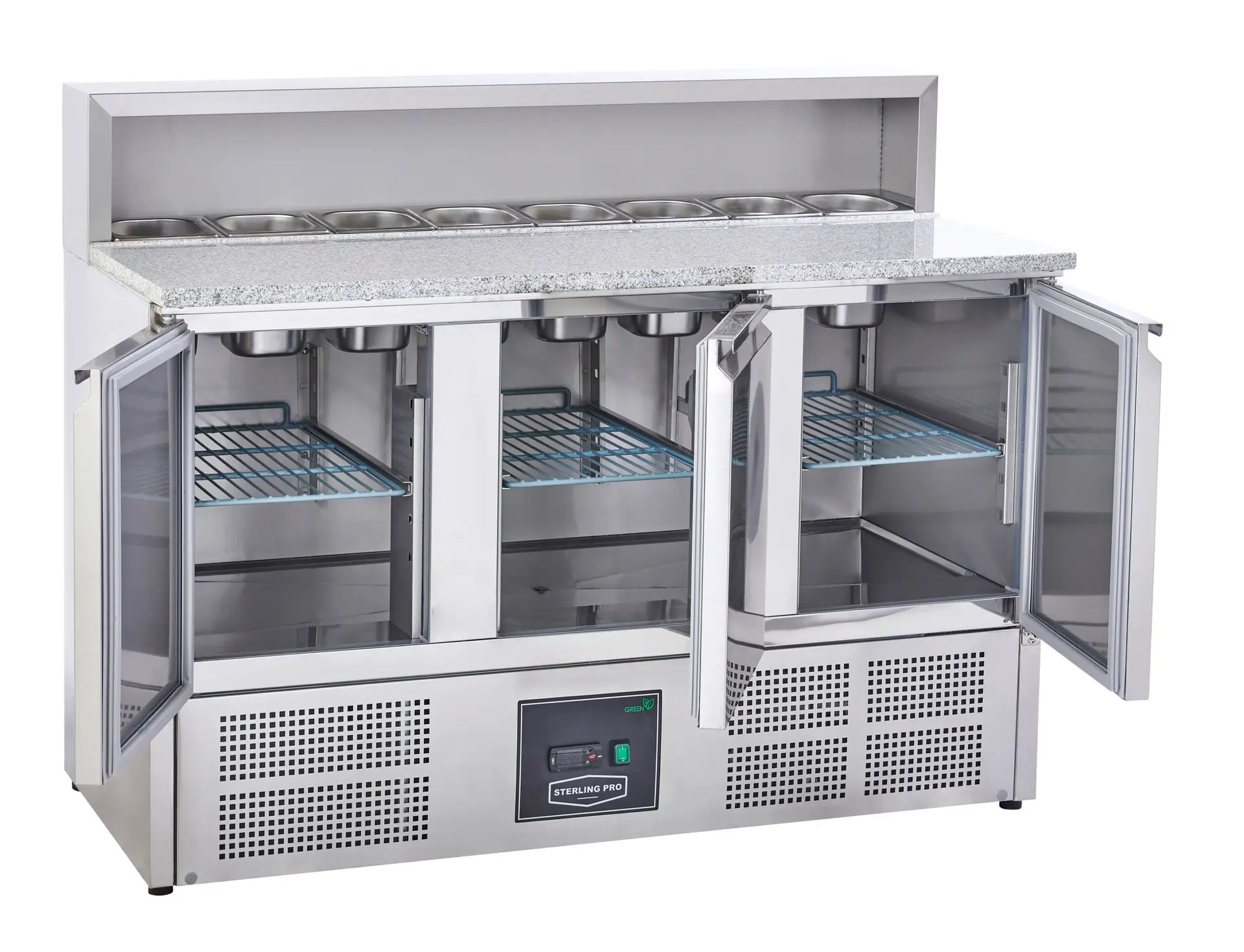 Sterling Pro Cobus SPU903PZ 3 Door Granite Top Pizza Counter, 8 x GN1/6, 402 Litres - Image 6