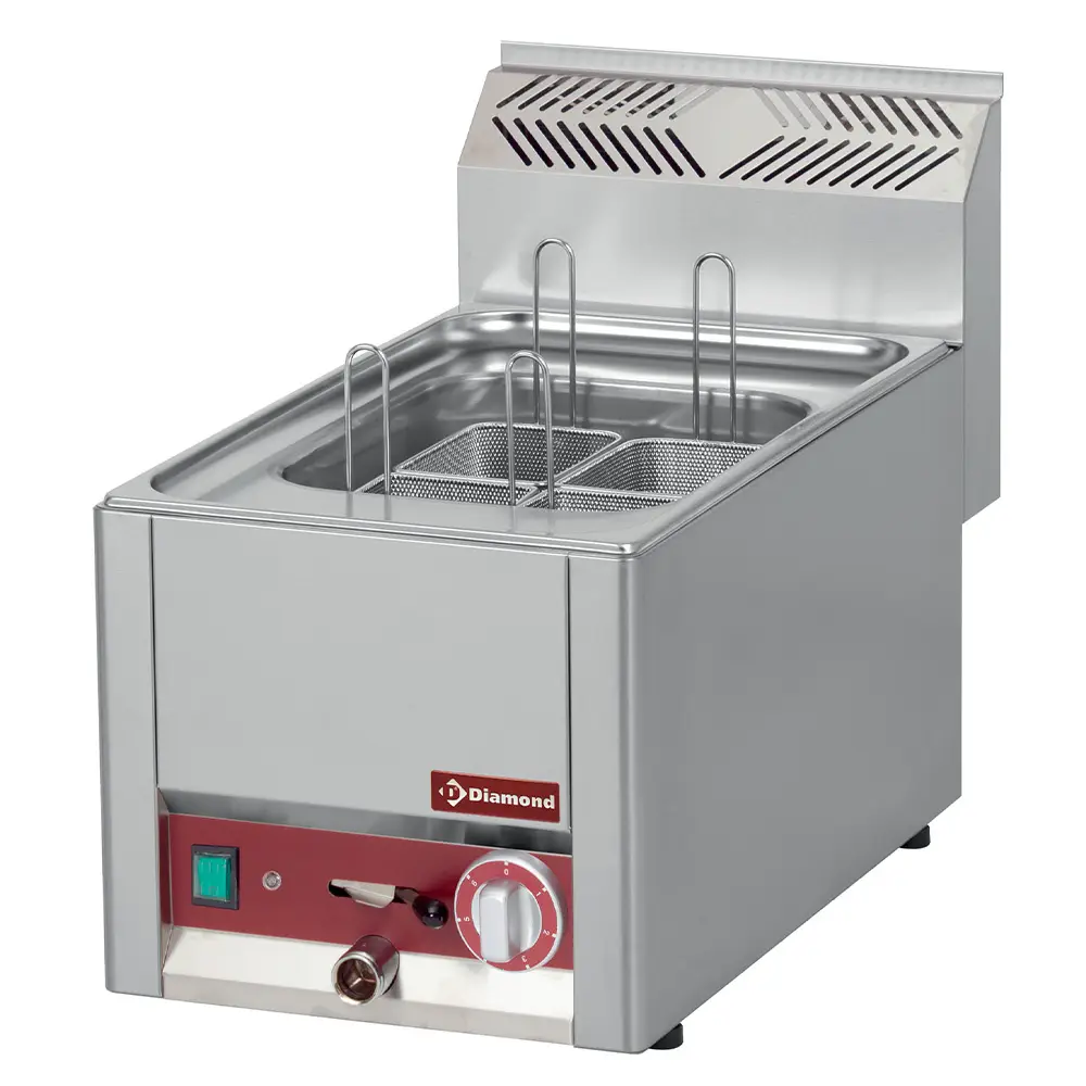 Diamond ES6/CPT-N 4 Basket Countertop Electric Pasta Cooker, 3kW