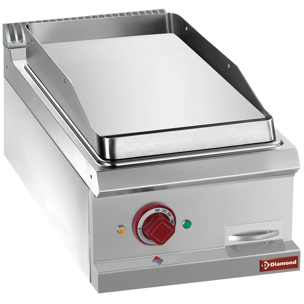 Diamond E7/PLCD4T Electric fry top smooth, hard chromed plate , module 1/2 -TOP-