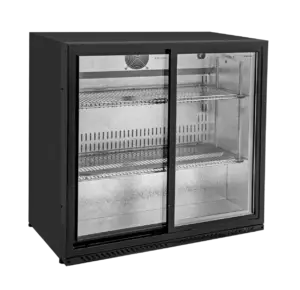 Sterling Pro Green BBS220SLIDING Sliding Double Door Bottle Cooler, 223 Litres